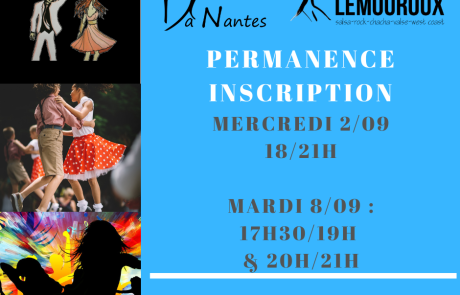 Permanences Inscriptions